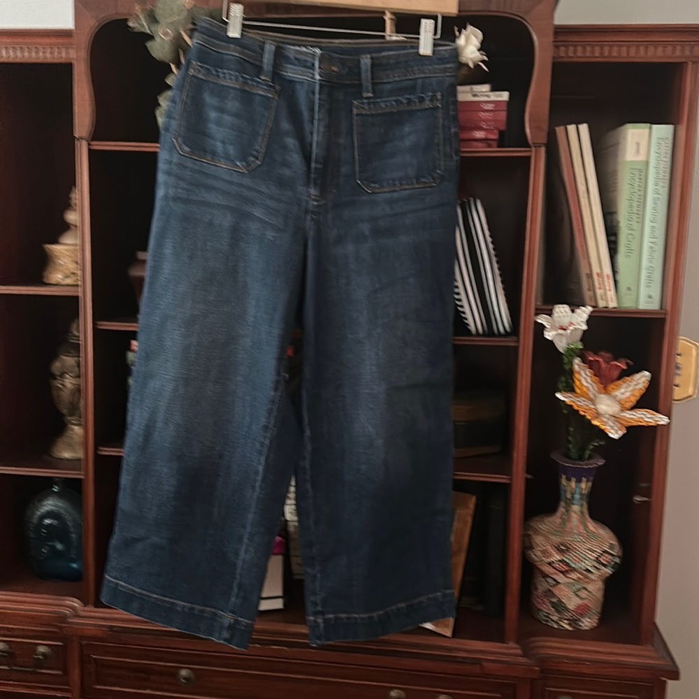 Talbots 6 High Waist Wide Crop Jean